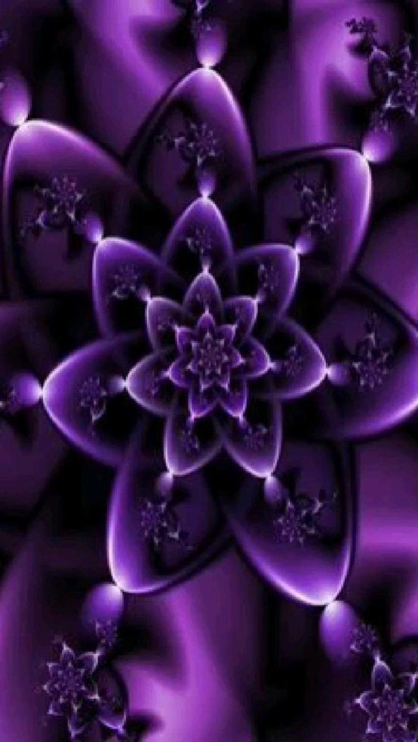 фиолетовый фрактал