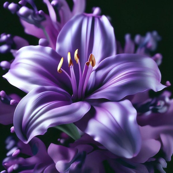 лилии сиреневые