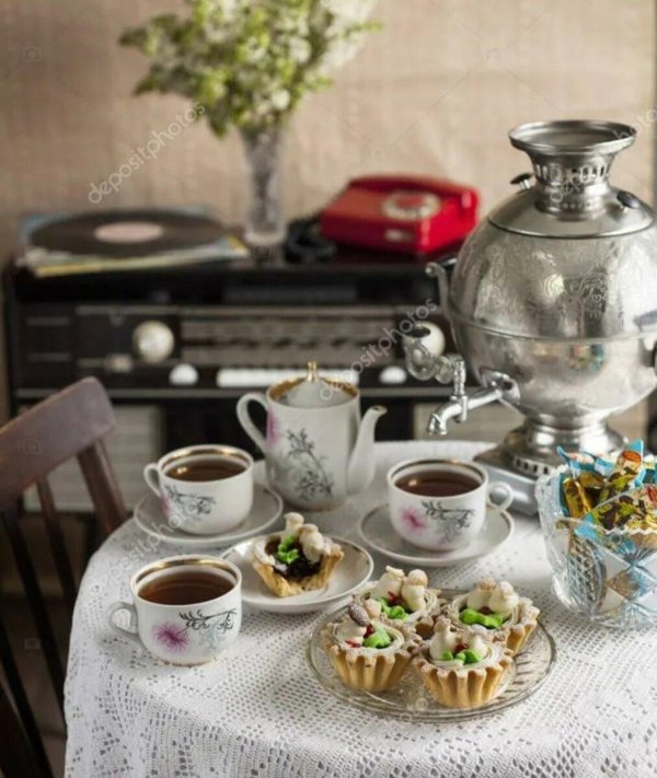 сервировка стола к чаепитию