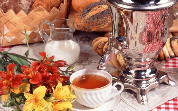 чай из самовара