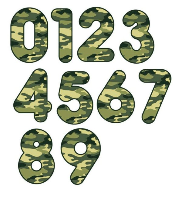 буквы камуфляж