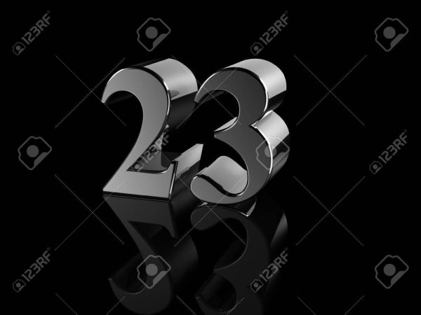 цифра 25 на черном фоне