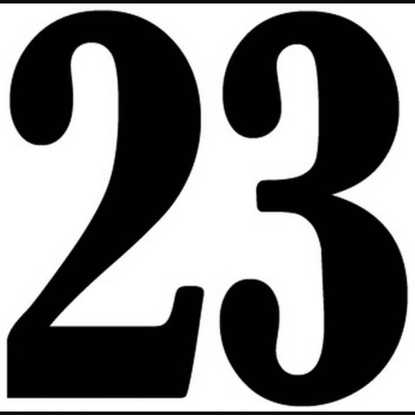 цифры 23 для вырезания