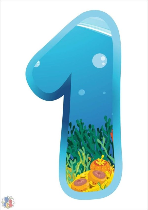 мультяшные цифры