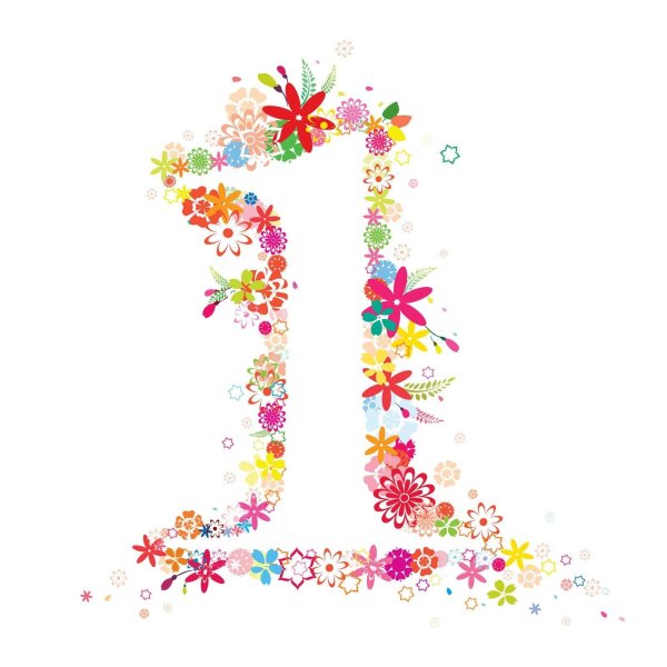 цветочные буквы