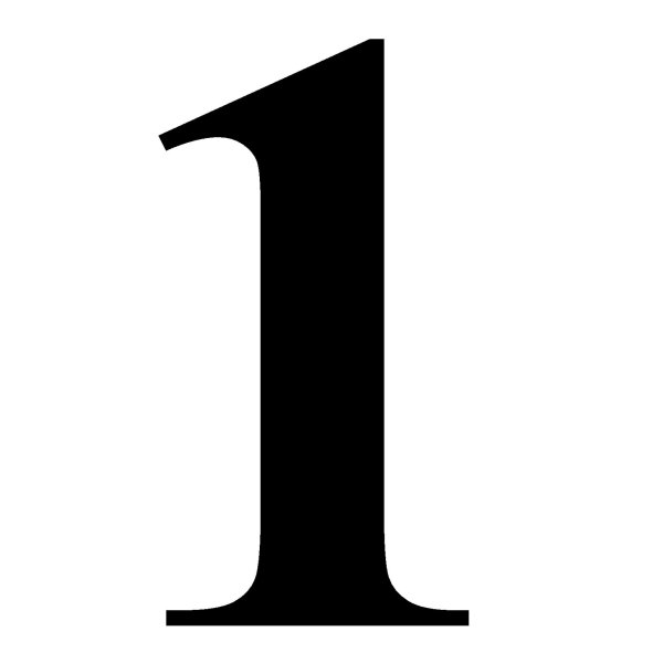 трафарет цифр