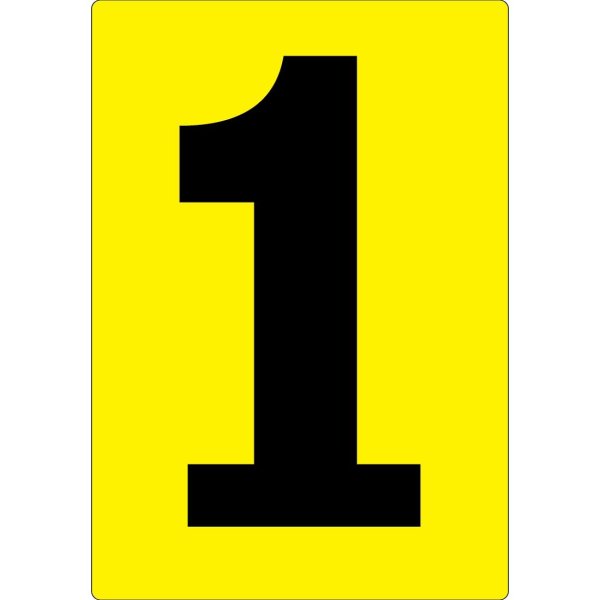 цифры желтые