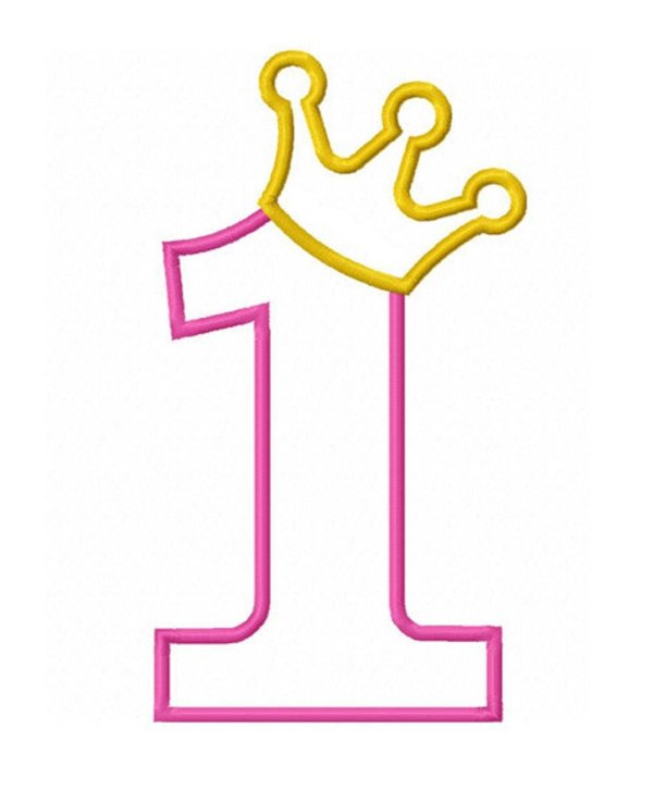 цифра 1 с короной