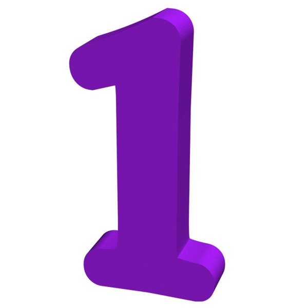 цифра 1 мультяшная