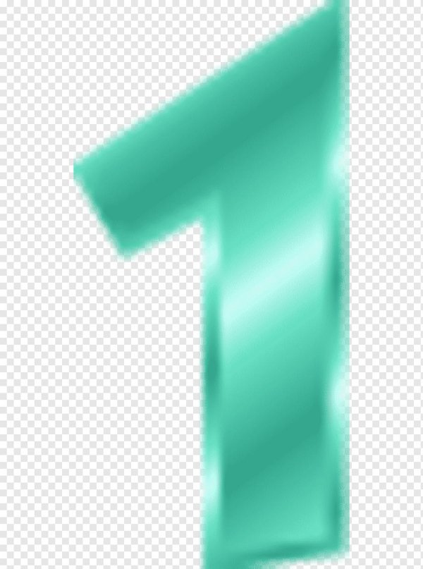 цифра на прозрачном фоне