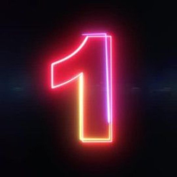 неоновые цифры