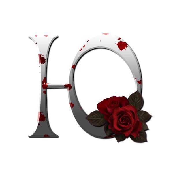 цветочные буквы