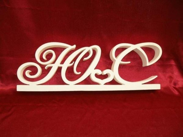 инициалы на свадьбу