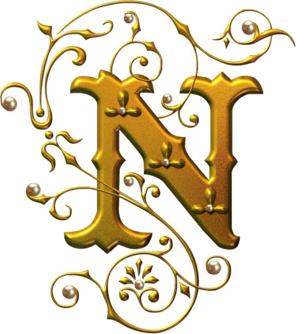 красивые золотистые буквы