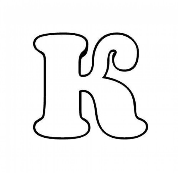 трафарет букв