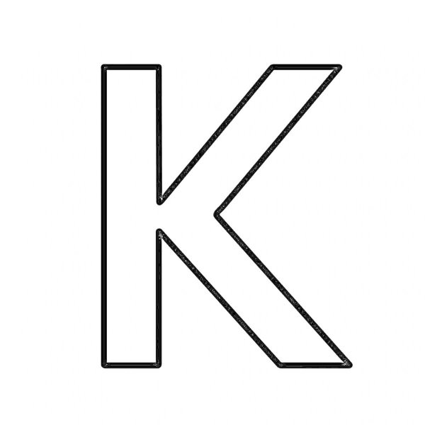 буквы контур