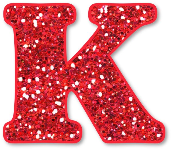 буквы с блёстками