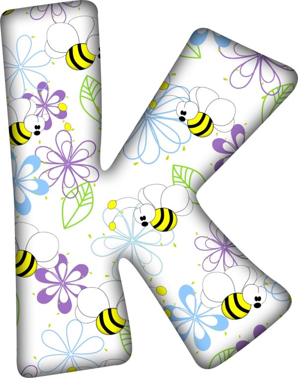 буквы с пчелками