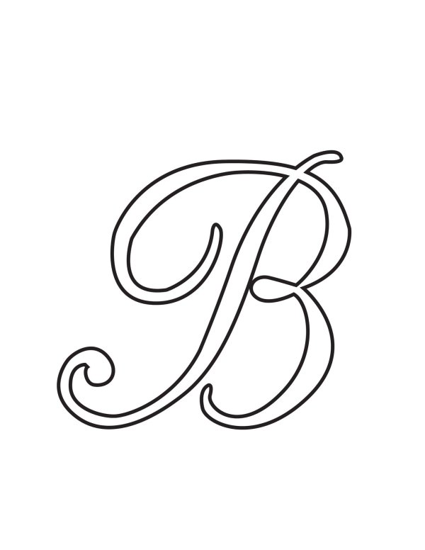 буквы раскраски каллиграфия