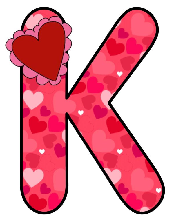 розовые буквы