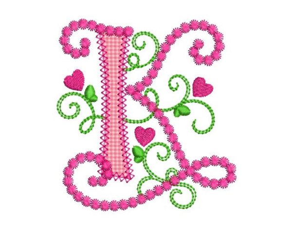 вышивка букв