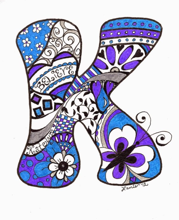 дудлинг буквы