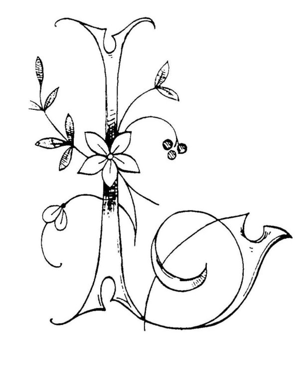 красивые буквы срисовать