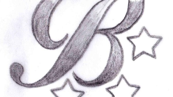 буквы карандашом