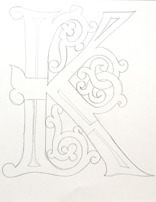 рисунок буквица