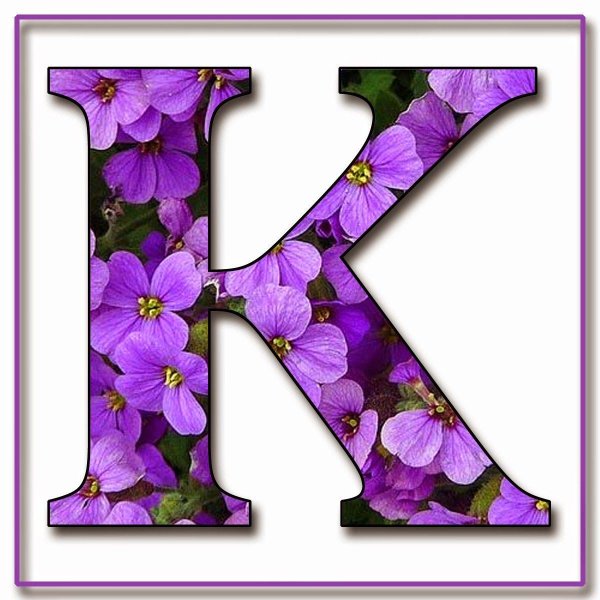 буквы с цветочками