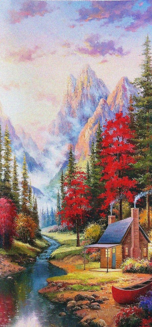 thomas kinkade a peaceful retreat