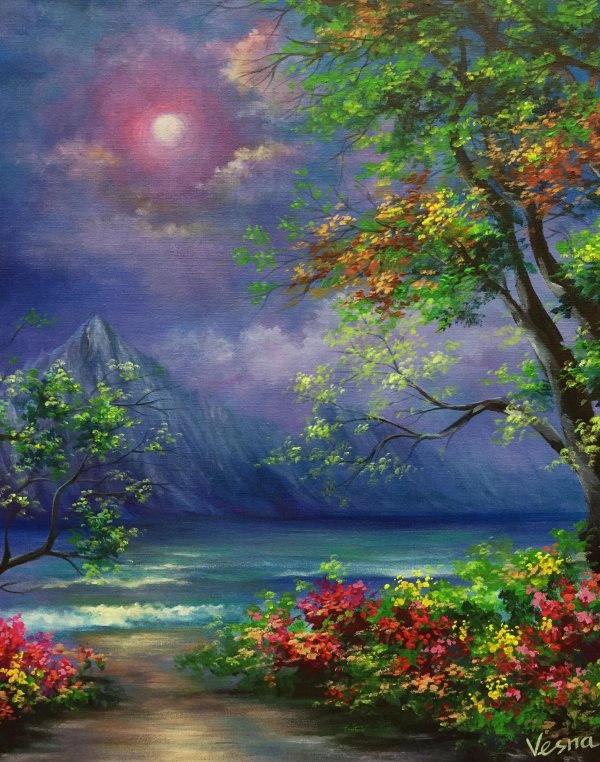 живопись природа