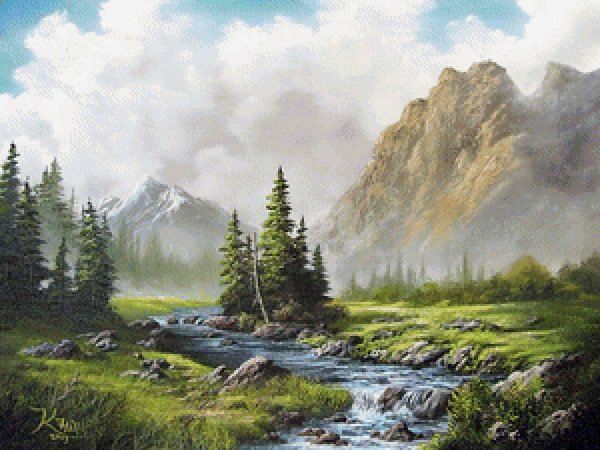 пейзажи михаила сатарова горная река