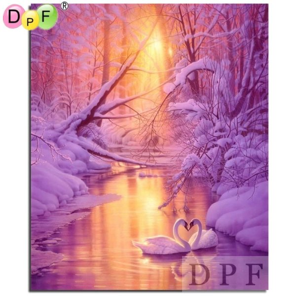 лебеди красивые