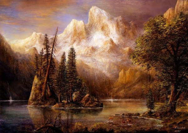 пейзажи природы маслом