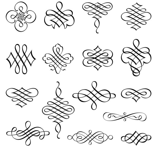 каллиграфические элементы