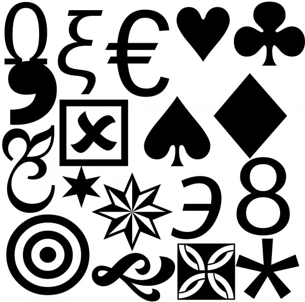 красивые символы