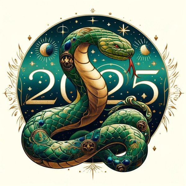 новый 2025 год змеи
