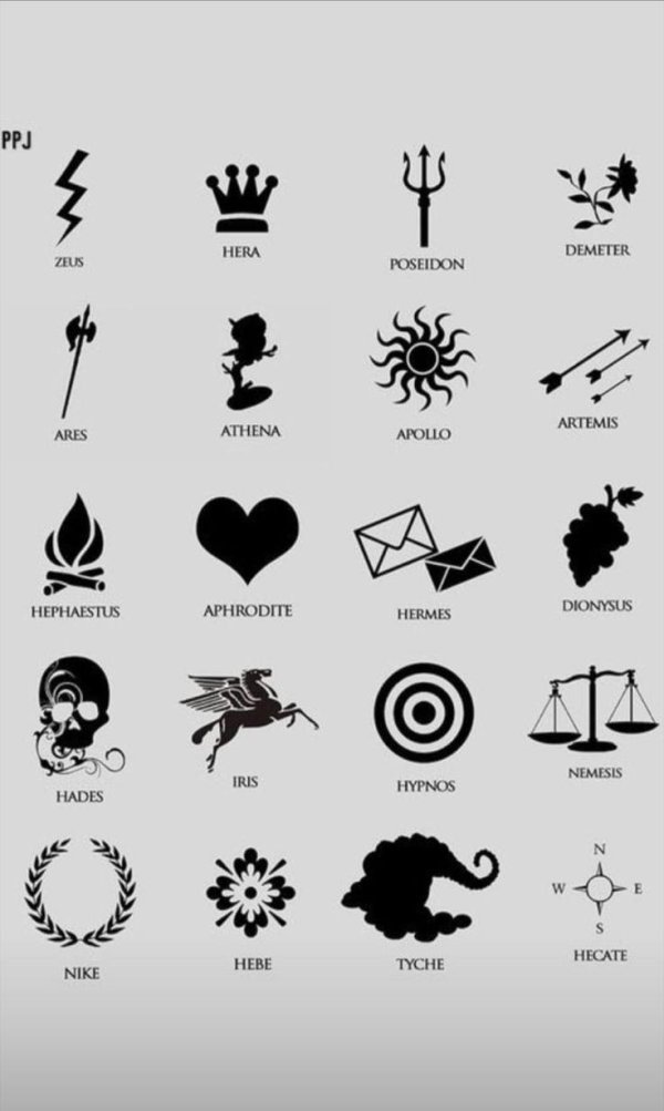 символы греческой мифологии
