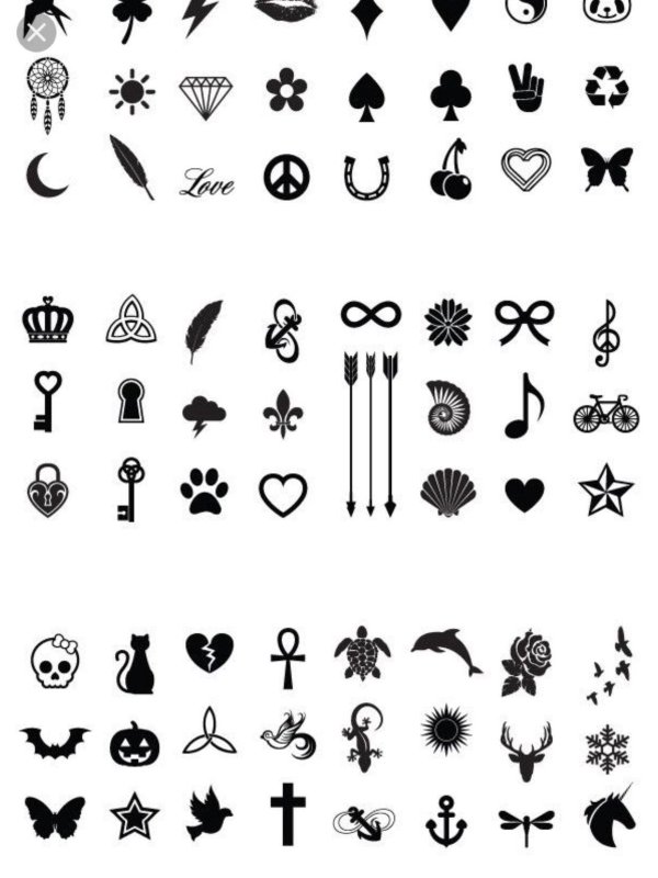 эскиз маленьких татуировок