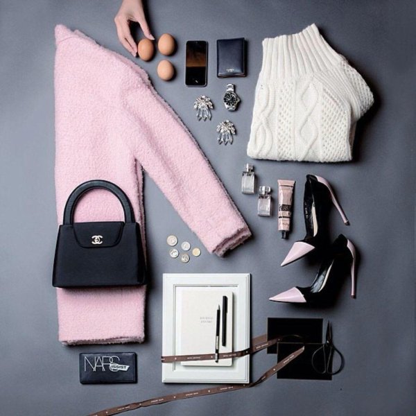 стиль флэт лэй