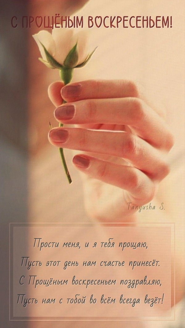 прости меня с прощенным воскресеньем