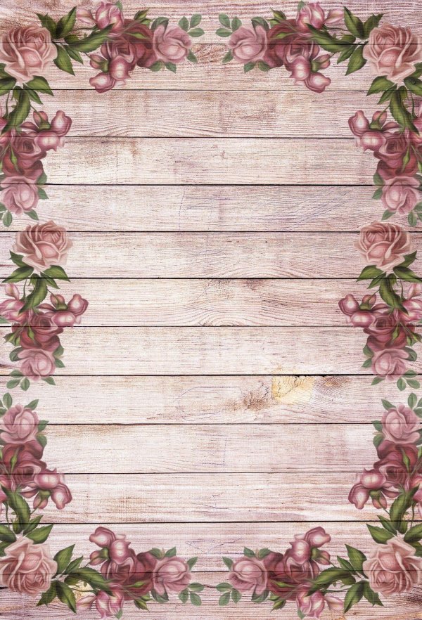 цветы на фоне досок