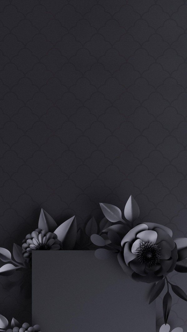 черные цветы