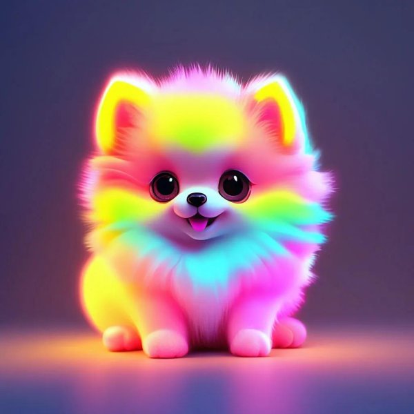 шпиц разноцветный