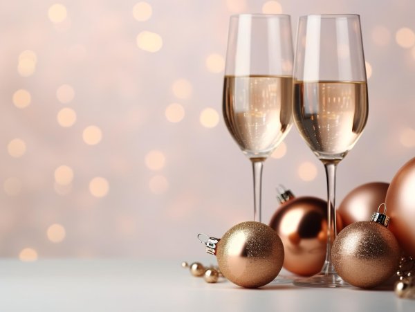 с новым годом бокалы