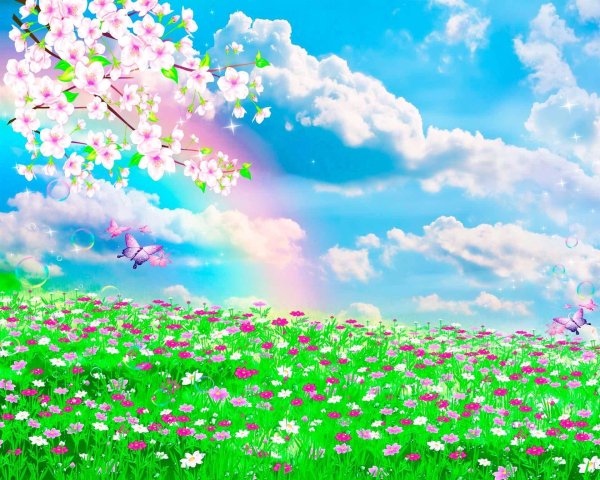 летние фоны