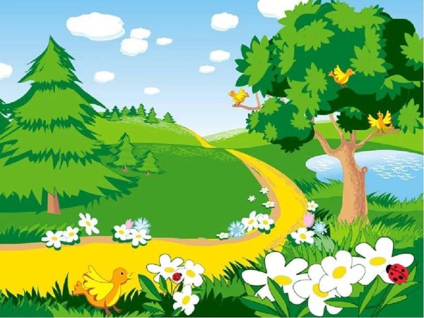 мультяшный лес