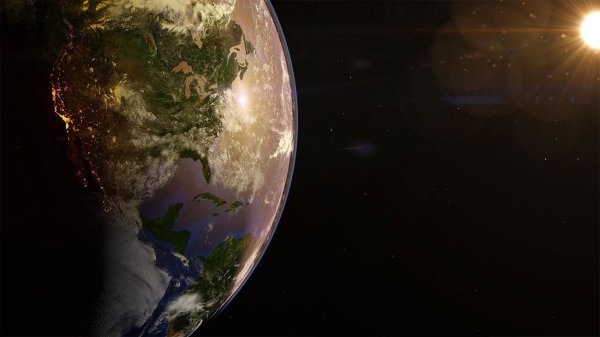 вид земли из космоса