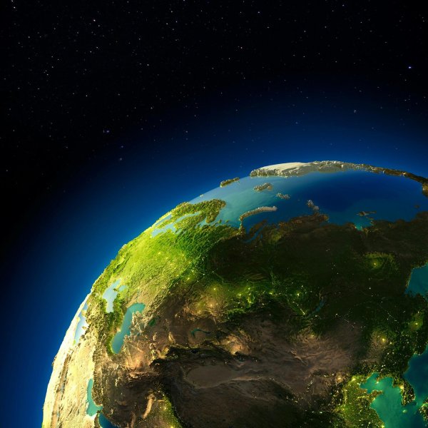 россия вид из космоса